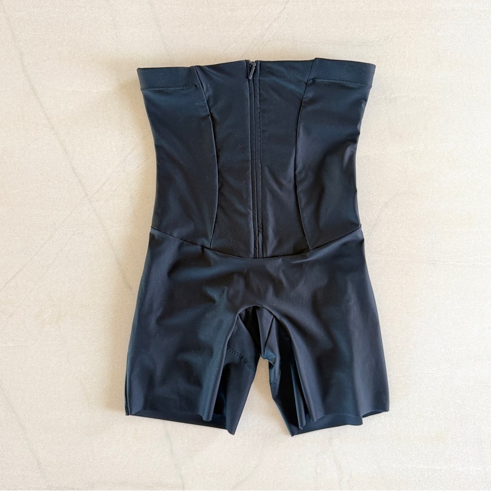 TA3 Sculpting Shapewear Shorts Black Corset Zip High Waist Size S
